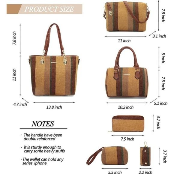 New 6 in 1 bundle * Designer Purses and Handbags - Picture 6 of 9